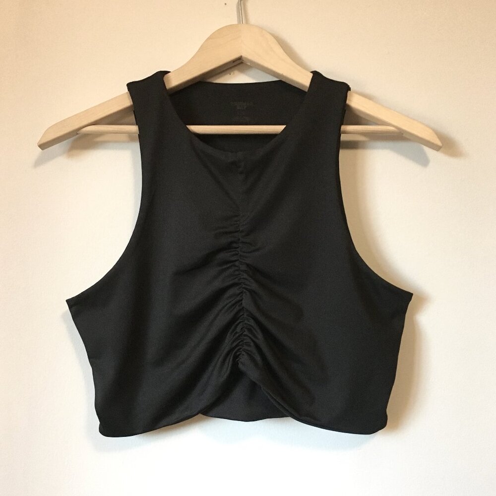 Sommer Ray Athletic Black Cropped Sports Bra Top Size Large